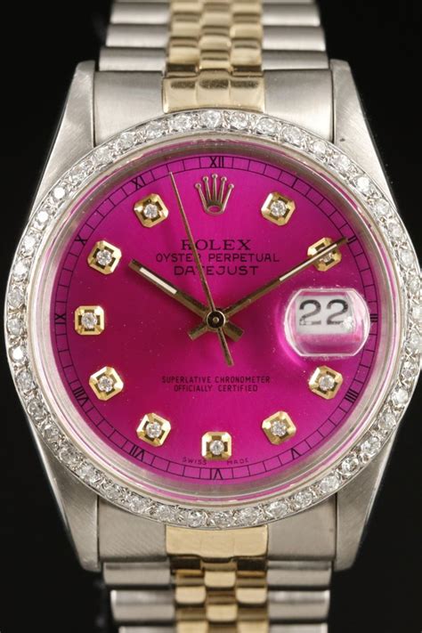 pink small rolex|rolex pink face for sale.